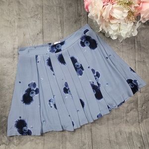 Aritzia Sunday Best Blue Floral Miniskirt